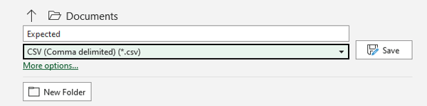 EN CSV SAVE COMMA DELIMITED